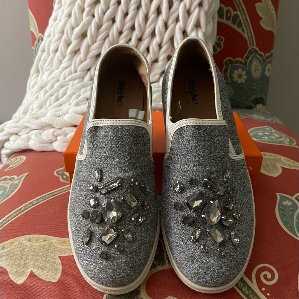 Mossimo Jeweled Loafers Slip-ons Like New!